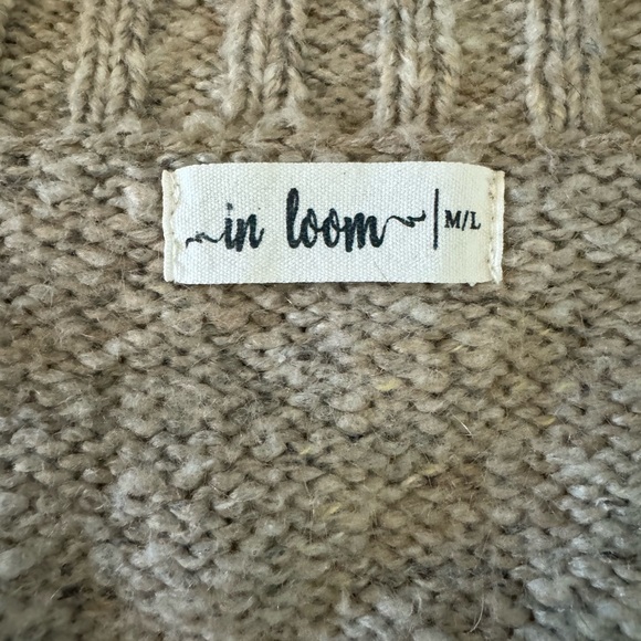 Oatmeal Cardigan with Abalone Buttons - Picture 10 of 11